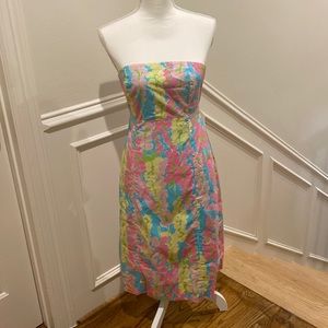 Lilly Pulitzer strapless dress size 2